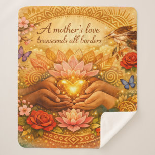 O Amor de uma Mãe — Cobertor Sherpa