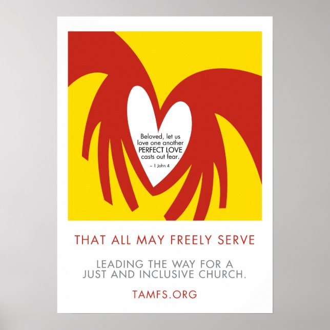 O amor desaparece com medo de Poster 18 x 24 (Frente)