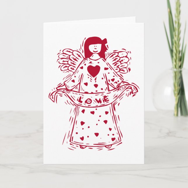 O amor do anjo seja meu cartão dos namorados (Frente)