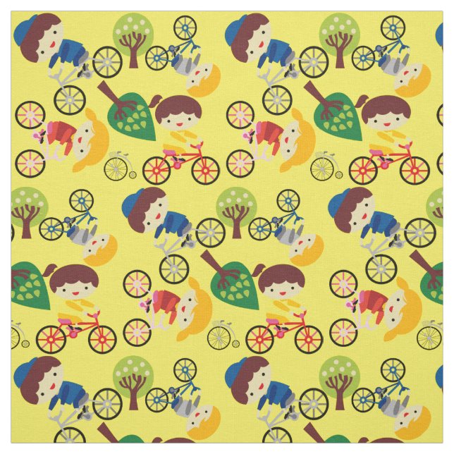 O amor dos miúdos Bicycles o tecido (Modelo)