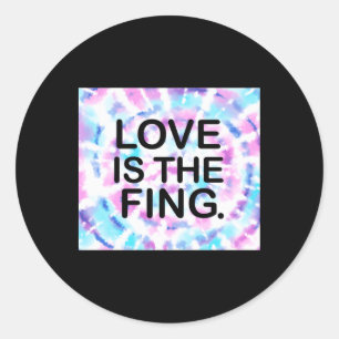 O Amor É A Fing. Adesivo