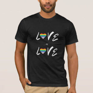 O AMOR é AMOR Bandeira Arco-Íris LGBTQIA, Camiseta
