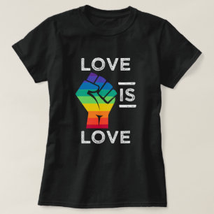O amor é amor - dizer do orgulho - camisa lésbic