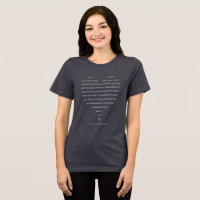 O amor é... - Camiseta Heart Poem por H.G. Alexand