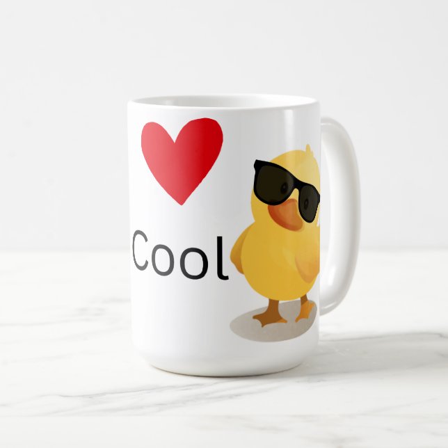 O amor é caneca de café legal (Frente Esquerda)