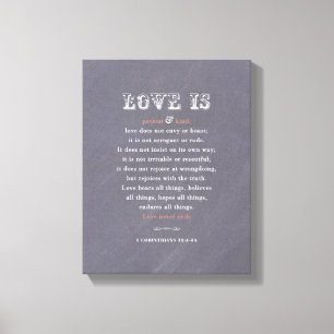 O amor é… canvas