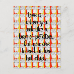 O amor é... Cartão Postal