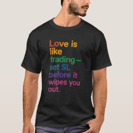 O amor é como o T-Shirt da cotação de bolsa