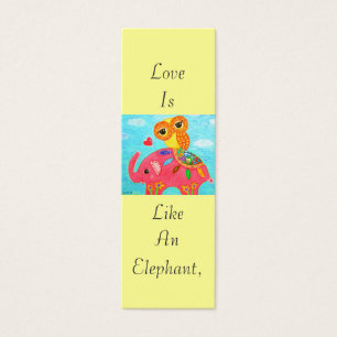 O amor é como um elefante