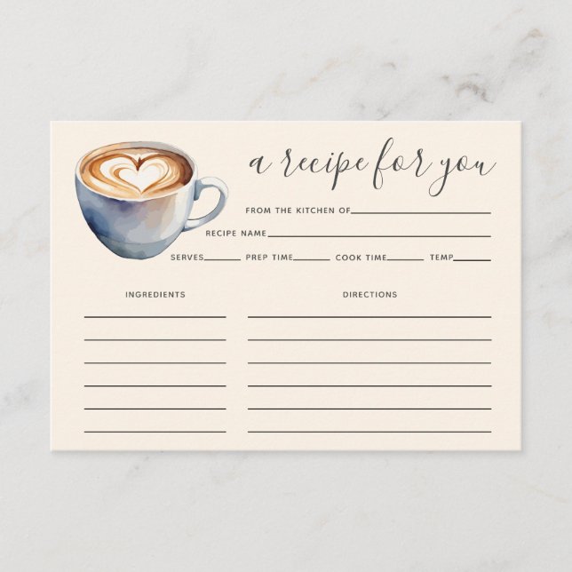 O amor é criar cartão de recebimento de Chá de pan (Frente)