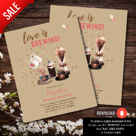 O Amor É Criar CHÁ DE PANELA Café Muffins INVIT