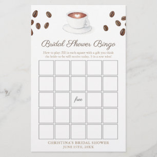 O Amor É Criar Chá de panela De Café Jogo Bingo