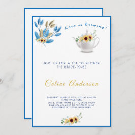 O amor é criar Chá de panela de convite para o chá