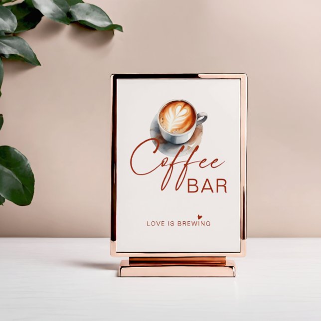 O Amor É Criar Poster De Bar De Café (Criador carregado)