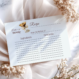 O amor é criar um cartão de recebimento de Chás de