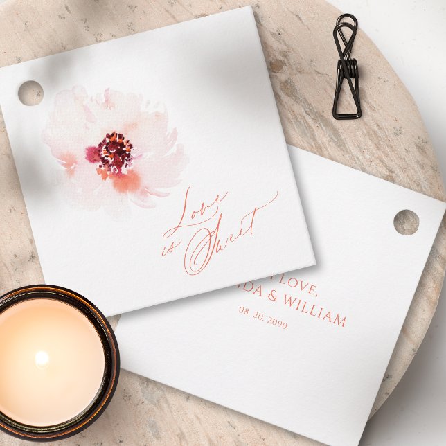 O amor é doce - Etiqueta redonda romântica (Criador carregado)