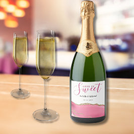 O Amor é Doce Ouro & Pedra de Ágata Rosa Noivado