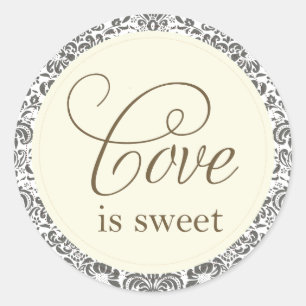 o amor é etiqueta doce