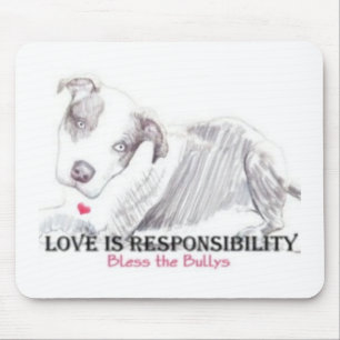 O amor é mousepad da responsabilidade