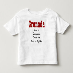 o amor é nossos t-shirt de Grenada da natureza