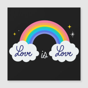 O amor é o amor. LGBT+orgulho. Arco-Íris
