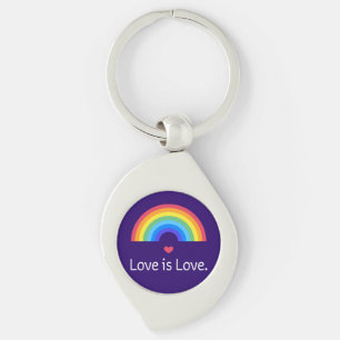 O amor é o amor. LGBT+ORGULHO. Queer. Chaveiro