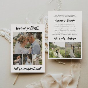 O amor é o anúncio do lançamento do casamento do p
