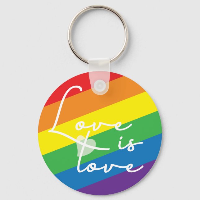 O amor é o chaveiro do amor, afirmando o orgulho c (Frente)