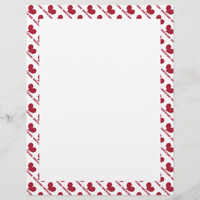 O amor é o coração vermelho (Frente)