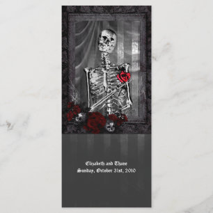 O Amor É O Menu De Casamento Gótico Eterno