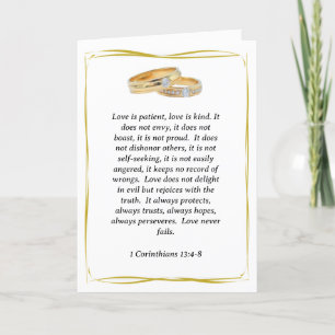 O amor é paciente Anúncio de Casamento 