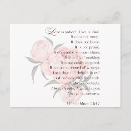 O Amor é Paciente – Cartão Postal de Casamento com