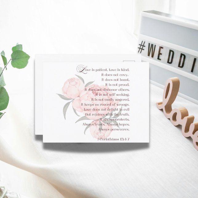 O Amor É Paciente - Convite De Casamento (Love is patient Wedding Invitations)