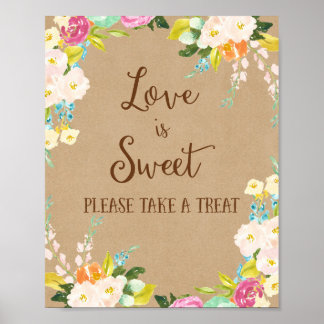 O amor é Poster Impressão