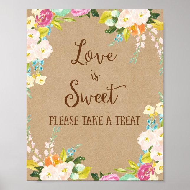 O amor é Poster Impressão (Frente)