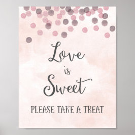 O amor é Poster Impressão