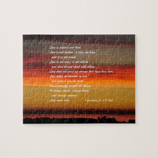 O Amor É Quebra-cabeça De Jigserra Personalizada D (Horizontal)