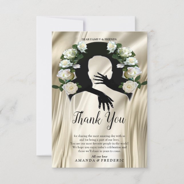 O amor é tudo que há Cartões de agradecimentos (Frente)