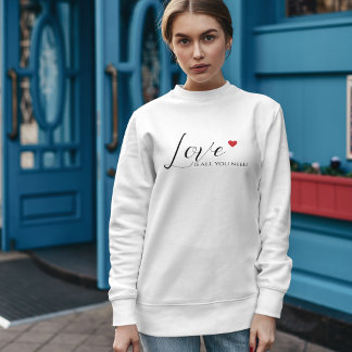 O amor é tudo que você precisa da camiseta das mul