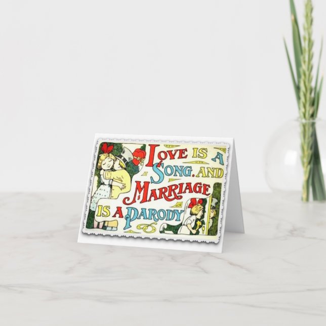 O amor é um cartão de saudação de Namorados (Frente)