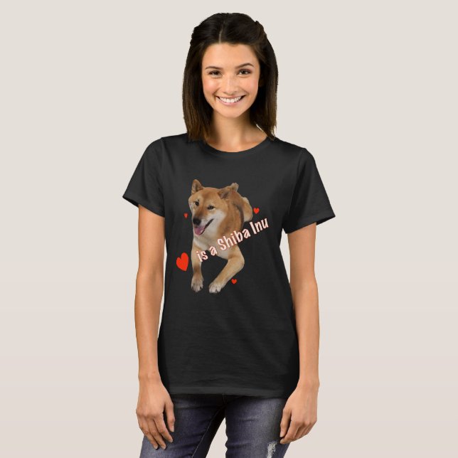 O amor é um t-shirt de Shiba Inu (Frente Completa)