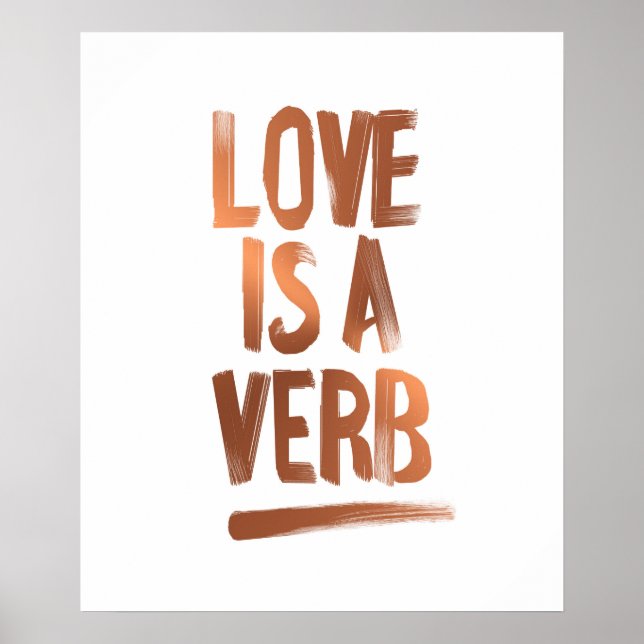 O Amor É Um Verbo Poster (Frente)