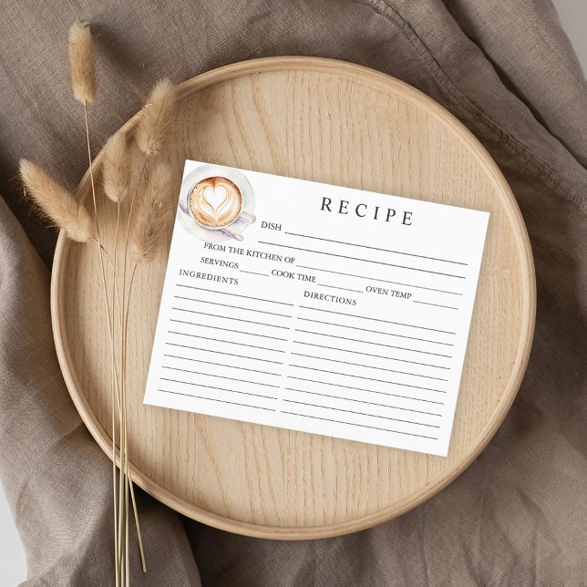 O amor está a criar cartão de receita do tema do c (Criador carregado)