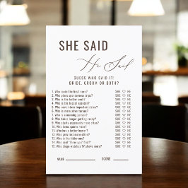 O amor está a criar, disse que disse o jogo de noi