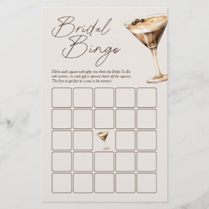O amor está a criar o jogo de bingo de noiva de Es