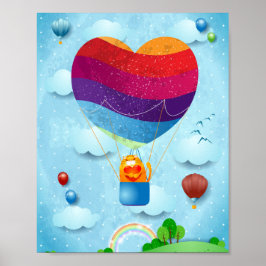 O amor está na poster do ar