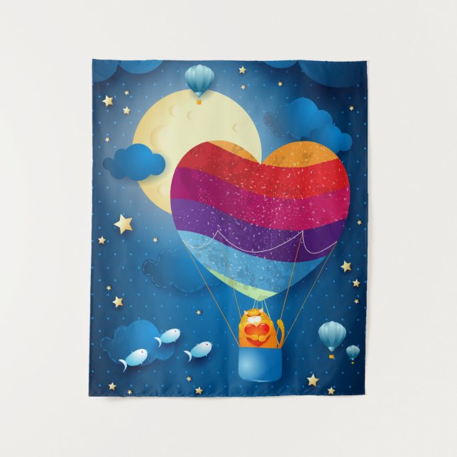 O amor está na tapeçaria aérea (Frente)