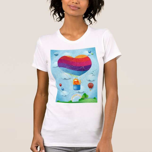 O amor está no ar da camiseta (Frente)