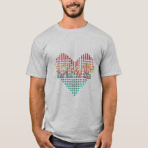 O amor está no ar: Namorados T-Shirt