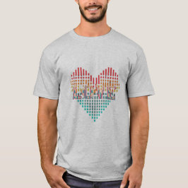 O amor está no ar: Namorados T-Shirt
